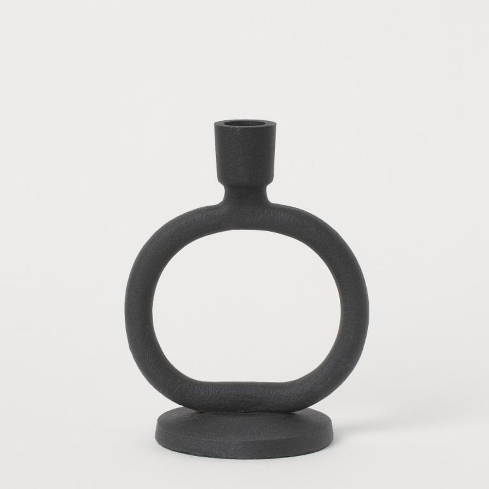 LAST CHANCE - NWT H&M Black Metal Candlestick